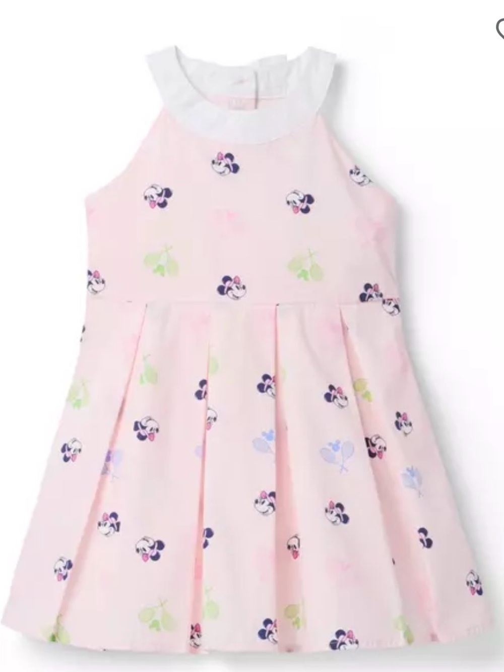 Disney x Janie and Jack Minnie Mouse Pleated Dress Light Pink Tennis Size 7